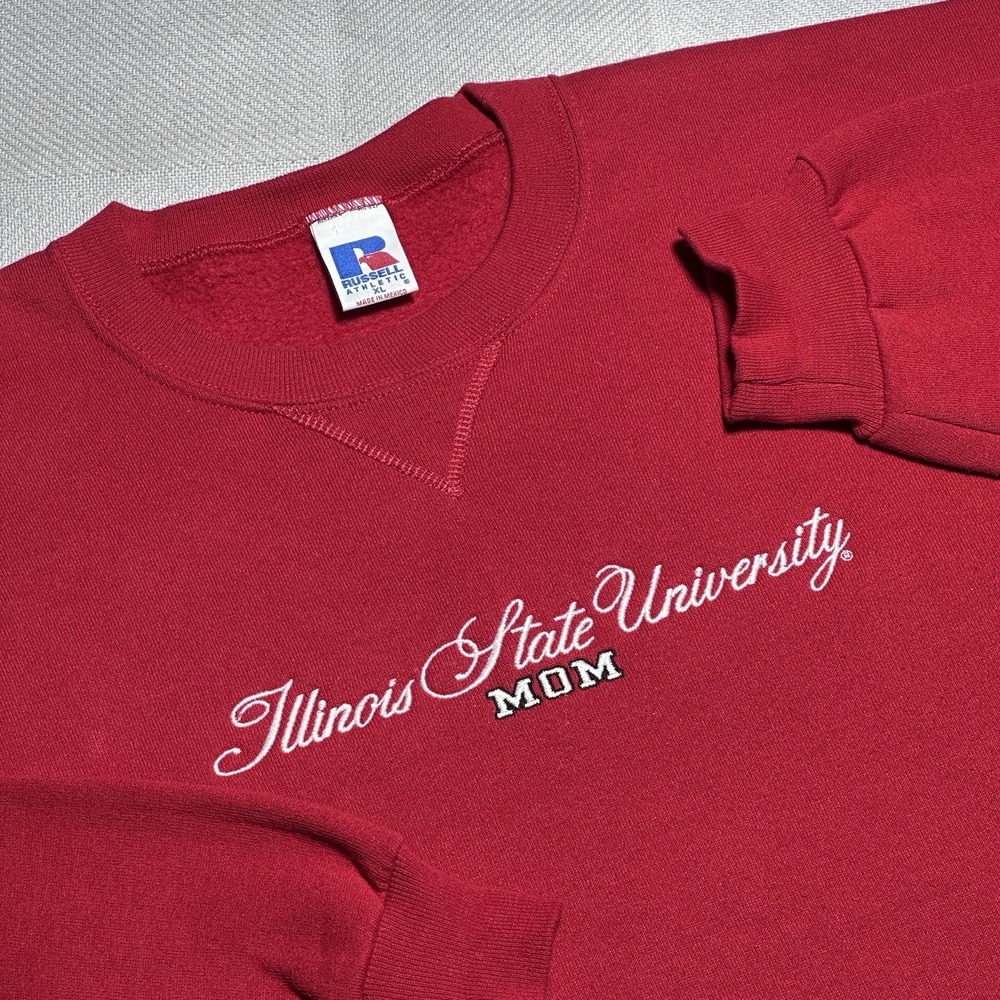Vintage Russell Illinois State University‎ ISU Mom Crewneck Sweatshirt Size XL